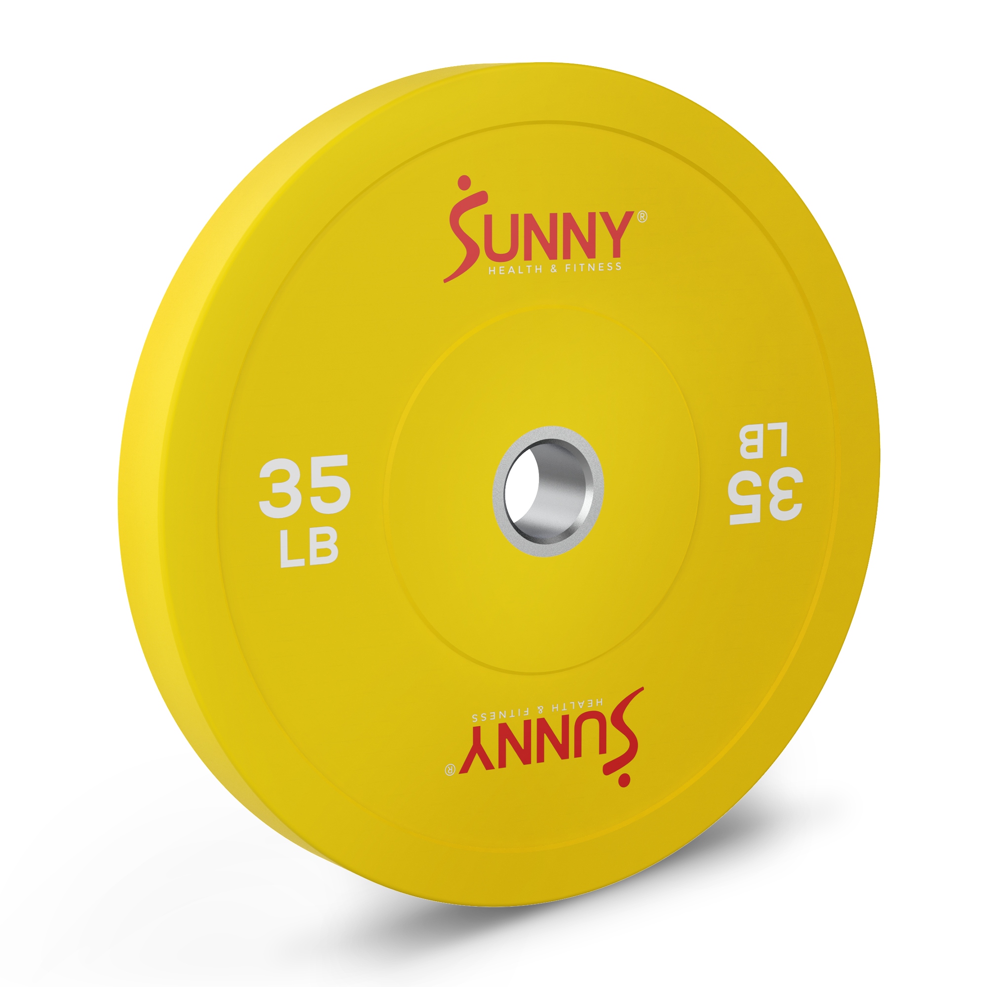 Sunny Health Fitness Elite 2 Olympic Weight Plates 35 LB Single SF OP01 35 Yellow 17.8 x 17.8 x 2.1 INCHES Bed Bath Beyond 40004291