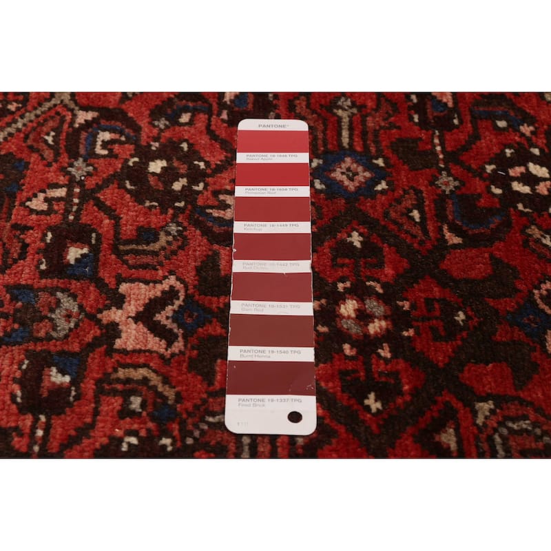 ECARPETGALLERY Hand-knotted Andelz Red Wool Rug - 3'7 x 9'8