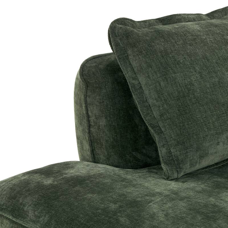 Christopher Knight Home - Modern Upholstered Sectional Sofa with Curved Silhouette