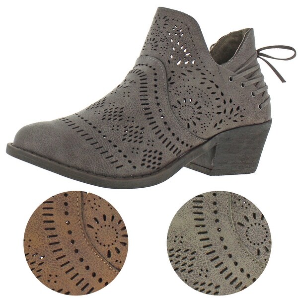 laser cut out booties