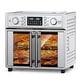 preview thumbnail 1 of 10, 26QT Large Capacity French Double-Door Air Fryer Convection Toaster Oven, 1700W, 14 Preset Menus, 7-in-1 Multi-Function Silver
