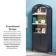 preview thumbnail 24 of 40, Middlebrook Designs 3 Shelf Open Arched Bookcase Cabinet