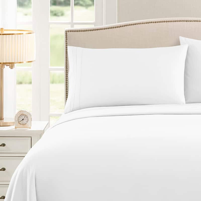 Soft Microfiber 5-piece Split King Bed Sheet Set