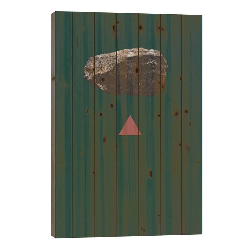 Tension Print On Wood by LEEMO - Multi-Color - 26x18x1.5