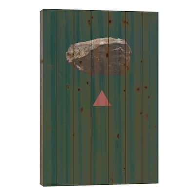 Tension Print On Wood by LEEMO - Multi-Color