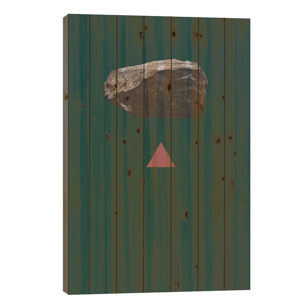 Tension Print On Wood by LEEMO - Multi-Color