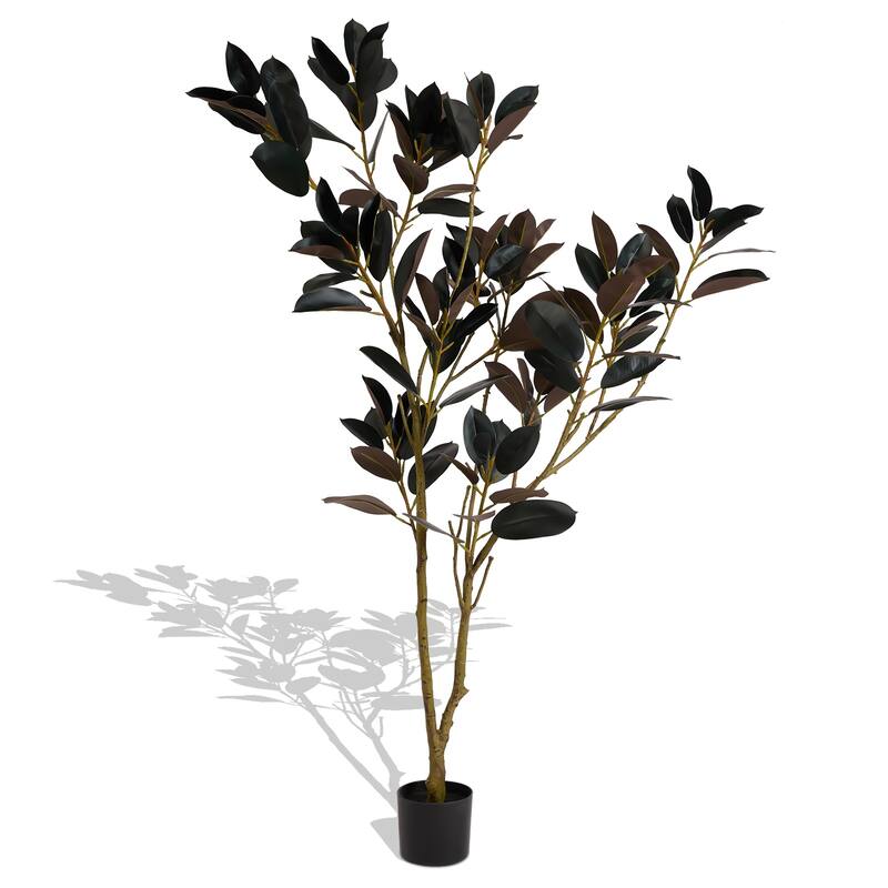 180CM Purple Black Artificial Iron Tree Bonsai for Indoor Living Room Home Decor 1 Piece Set - Purple+Black
