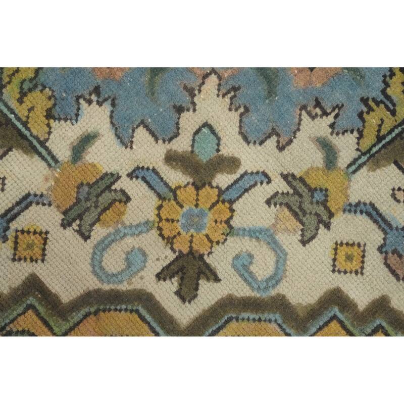 Hand Knotted Oriental 100% Wool Carpet Traditional Floral Coral Tabriz Area Rug - 12' 8'' X 9' 7''