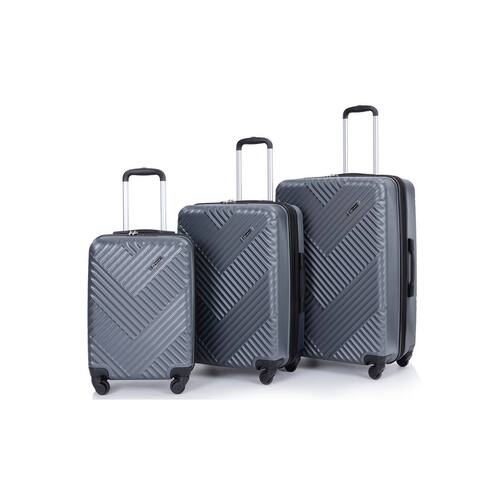Expandable 3 Piece Luggage Sets PC Lightweight Suitcase