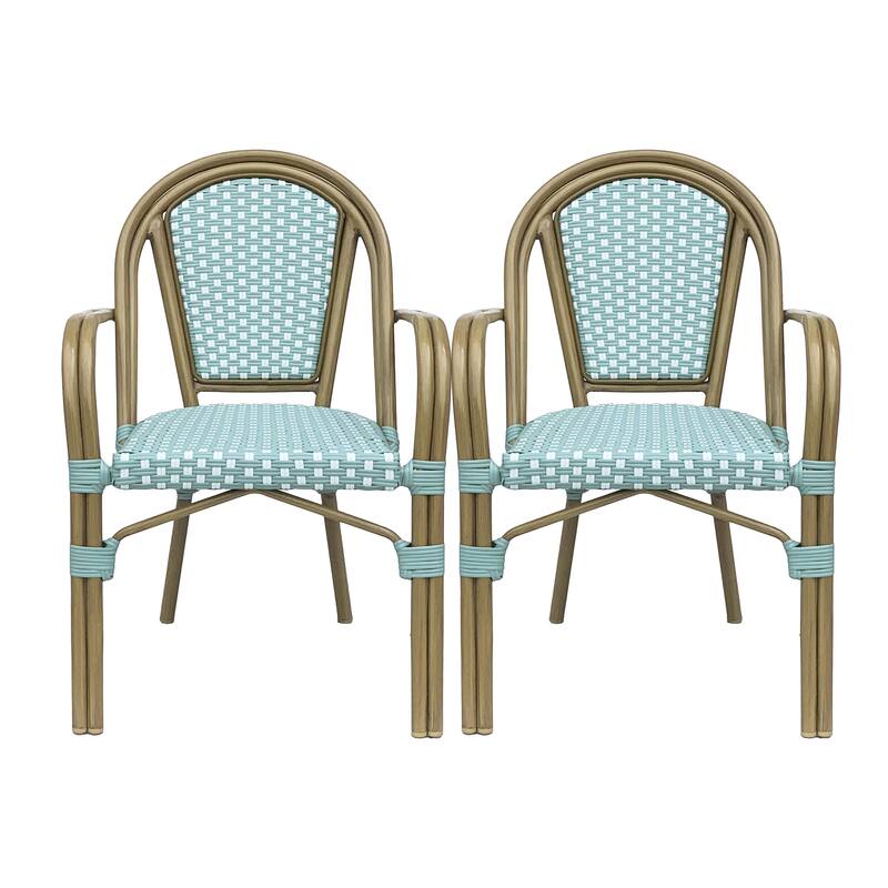 Brianna Outdoor Outdoor Bistro Chairs (Set of 2) by Christopher Knight Home