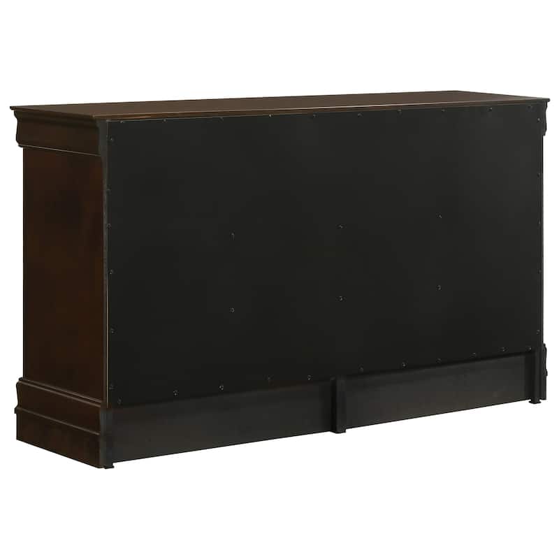 Louis Philippe Panel Bedroom Set Cappuccino