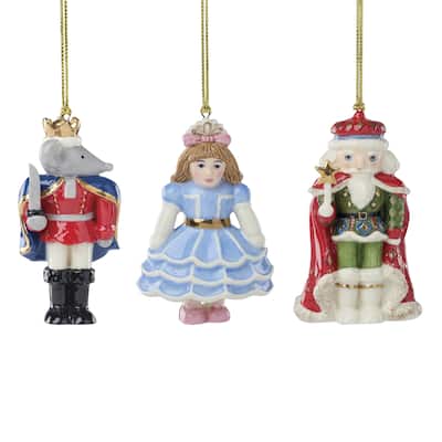 Lenox Nutcracker Ballet 3-Piece Ornament Set