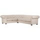 preview thumbnail 15 of 15, Knightsbridge Chesterfield Sectional by iNSPIRE Q Artisan Beige Linen