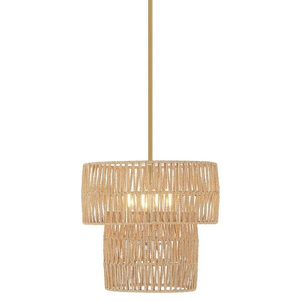 slide 2 of 10, Minka Lavery 5044 Bungalow Heaven 4 Light 16" Wide Multi Light Pendant