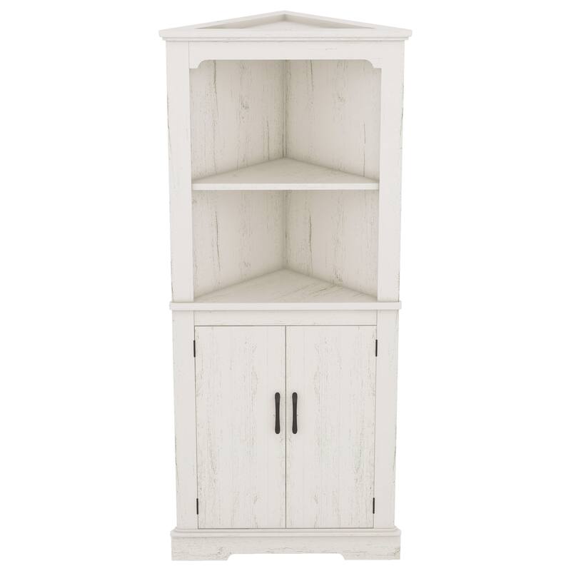 Tall Corner Cabinet with Doors