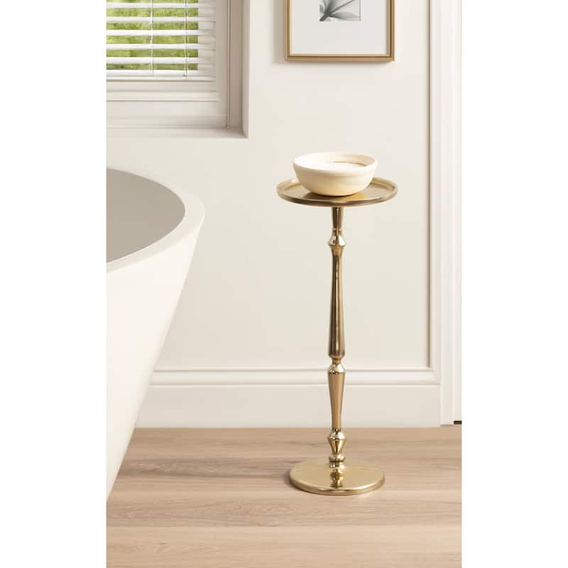 Kate and Laurel Carling Metal Pedestal Table and Plant Stand