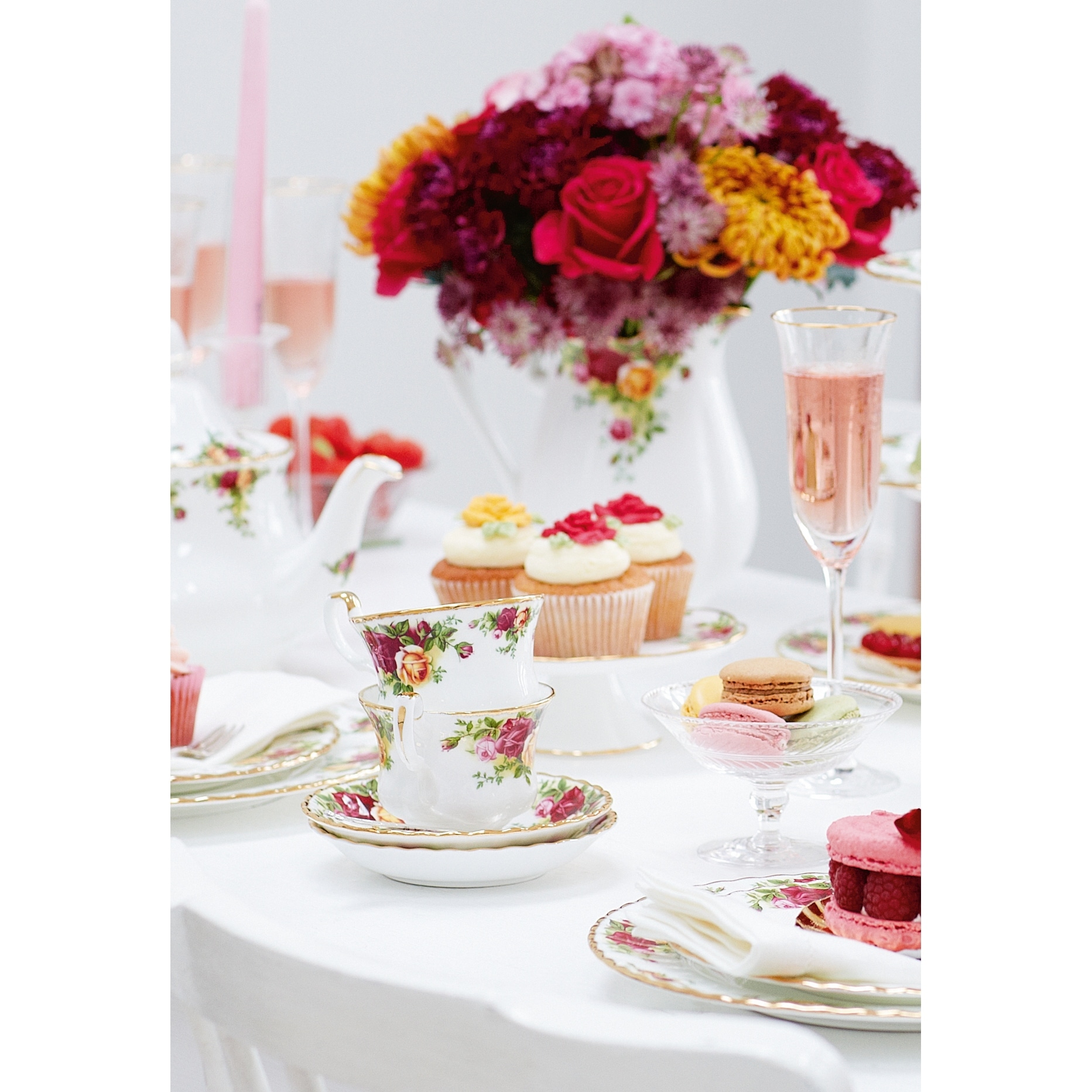 Old country roses tea set outlet