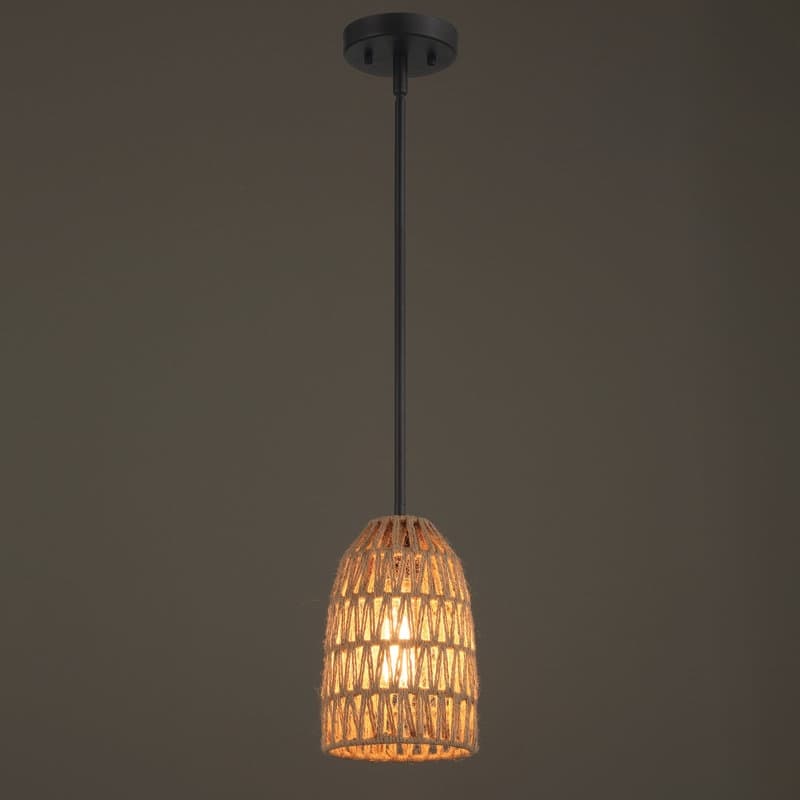 Acroma - 1 Light Rope Dimmable Single Dome Pendant