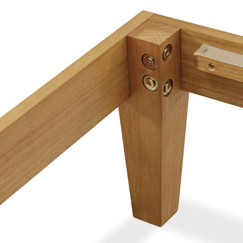 East West Furniture Queen Size Bed Frame with 4 Hardwood Legs and 2 Extra Center Legs - (Finish Options)