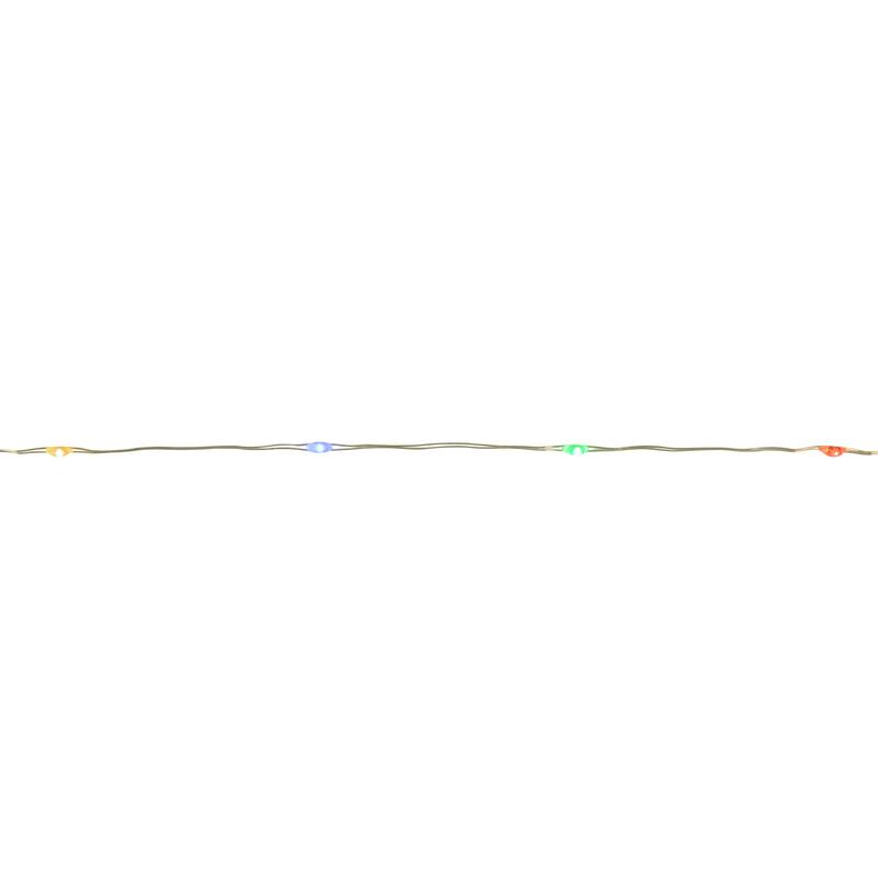 50 B/O Multicolor LED Micro Fairy Lights - 16ft, Copper Wire