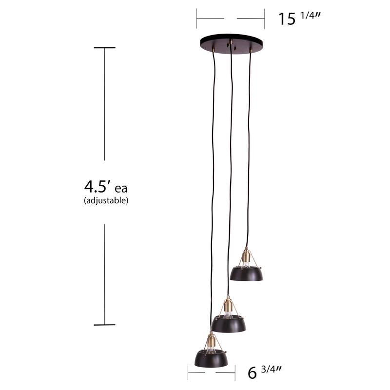 Contemporary 3-Light Cluster Pendant