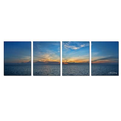 Ready2HangArt 'Bahamas Sunset' 4-Piece Canvas Wall Art Set