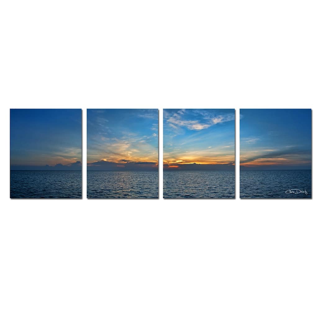 Ready2HangArt 'Bahamas Sunset' 4-Piece Canvas Wall Art Set