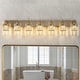 preview thumbnail 34 of 115, Mid-Century Modern Dimmable Bathroom Vanity Light Crystal Glass Wall Sconce