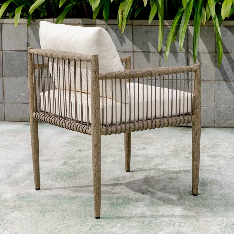 Uttermost Borneo White Outdoor Dining Chair