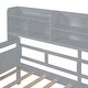 preview thumbnail 12 of 34, Full Daybed with Drawers & Shelf - Elegant Multi-Functional Style