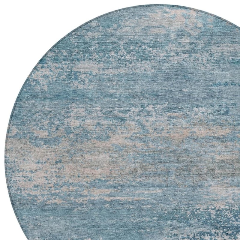 HomeRoots Abstract Transitional Rectangle Outdoor Rug