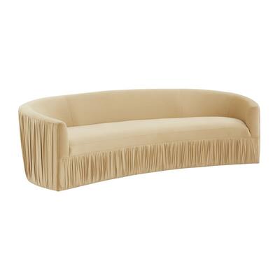 Valerie Pleated Velvet Sofa