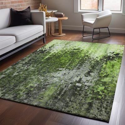 Premium Washable Super Soft Ombre Mosaic Mayfield Rug