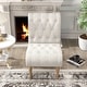 preview thumbnail 10 of 19, Upholstered Accent Lounge Chair for Bedroom Living Room Armless Slipper Chair with Wood Legs