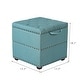 preview thumbnail 6 of 58, Adeco Fabric Square Storage Ottoman with Tray