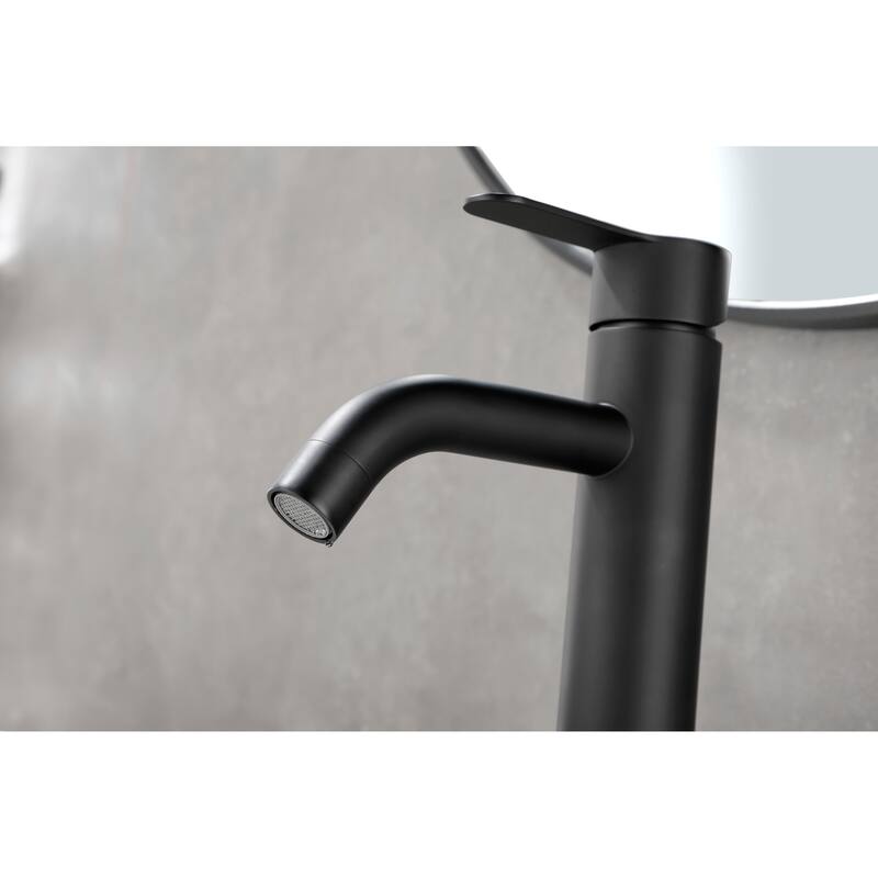 Modern Single Handle Bathroom Sink Faucet with Controls for Water Flow Speed and Temperature, Easy Clean