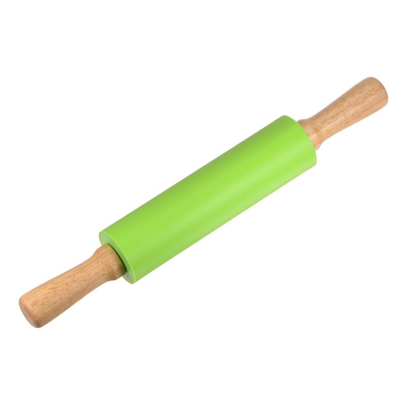 Silicone Rolling Pins for Baking 38cm x 5.2cm Green