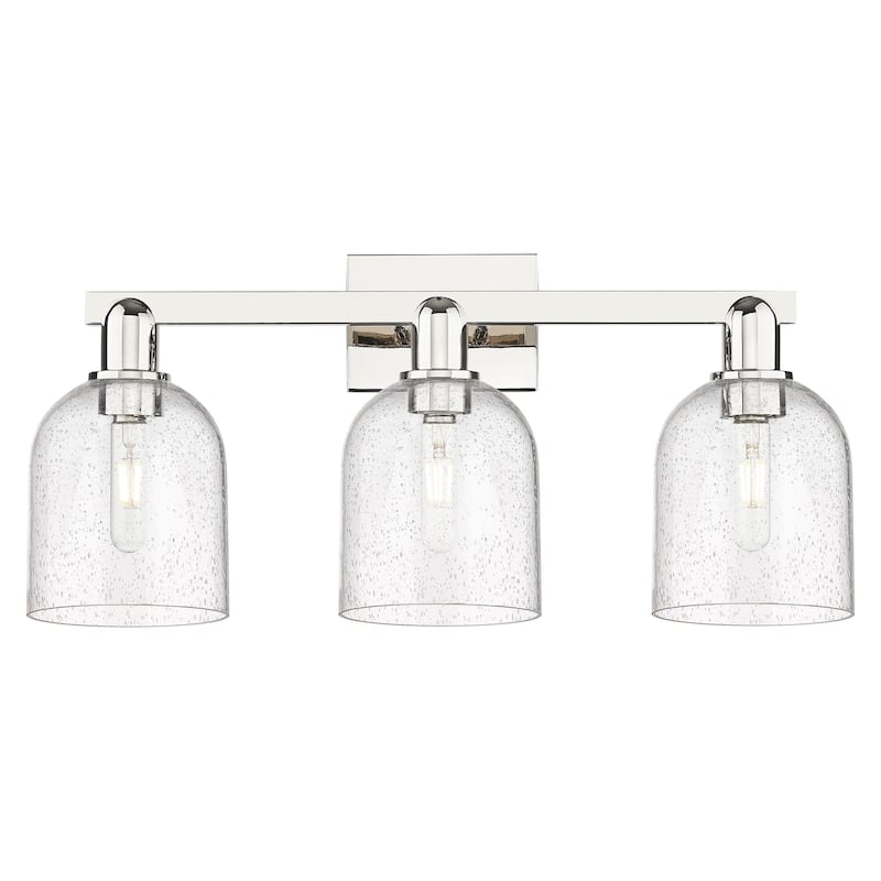 Innovations Lighting 716-3W-12-25 Bella Vanity Bella 3 Light 25" Wide - Polished Nickel / Seedy
