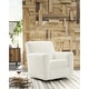 preview thumbnail 13 of 16, Signature Design by Ashley Herstow Swivel Glider Accent Chair - 35"W x 38"D x 37"H Ivory
