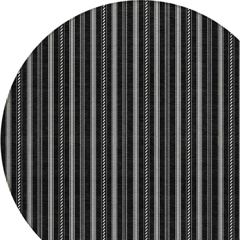 HomeRoots Striped Transitional Rectangle Outdoor Rug