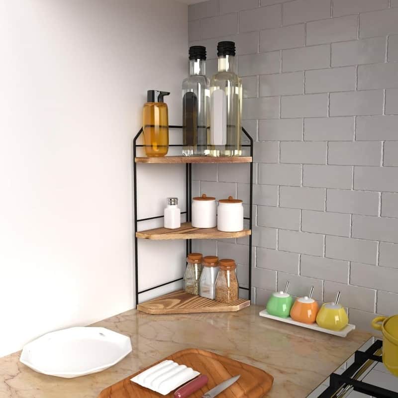Corner Bathroom Counter Organizer