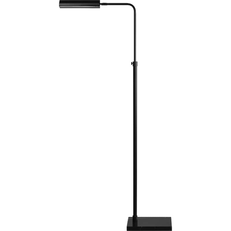 Cylindrical Channel Floor Lamp - 60" - Matte Black