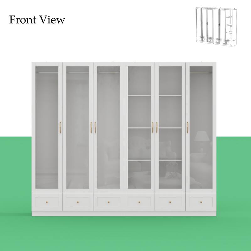Chic Modular Closet System Wardrobe Units Armoires Home Organization