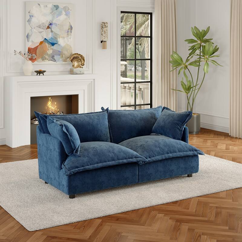 Cloud Chenille Upholstered Modular Sectional Sofa