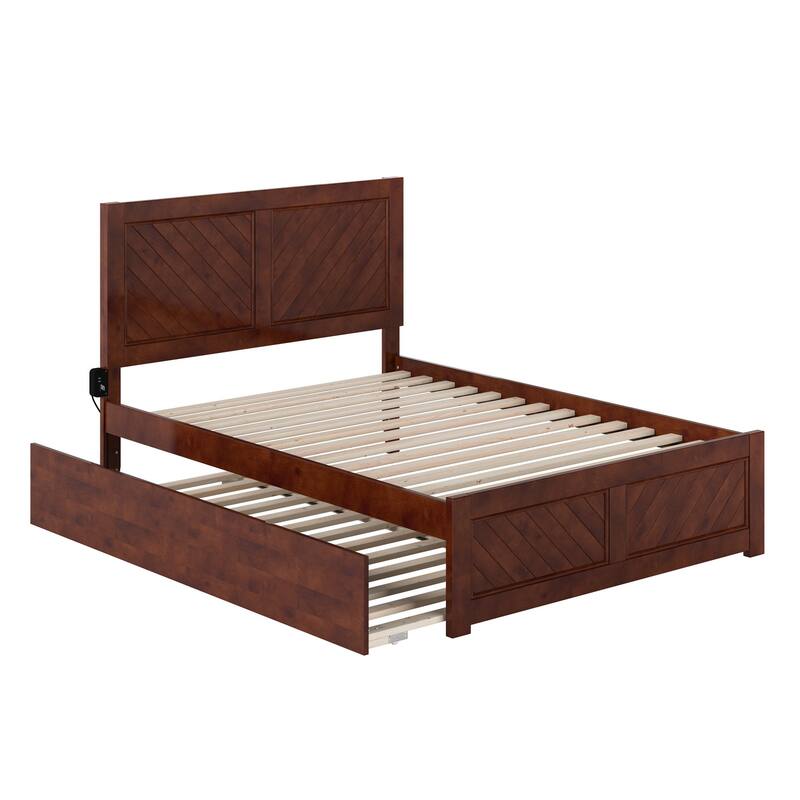 AFI, Canyon Platform Bed with Matching Footboard & Trundle