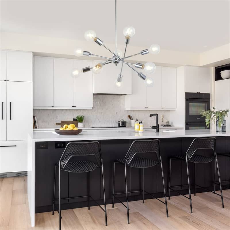 10 Lights Mid-Century Modern Sputnik Chandelier