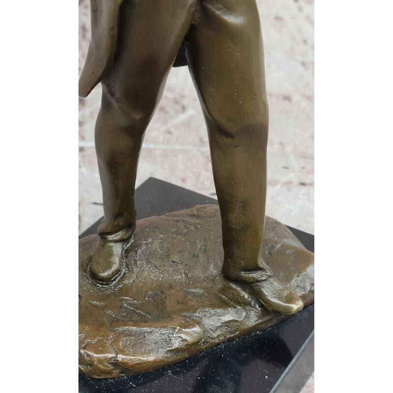Bronze Sculpture Of Johann Strauss Playing The Violin Hot Cast Figurine Figure
