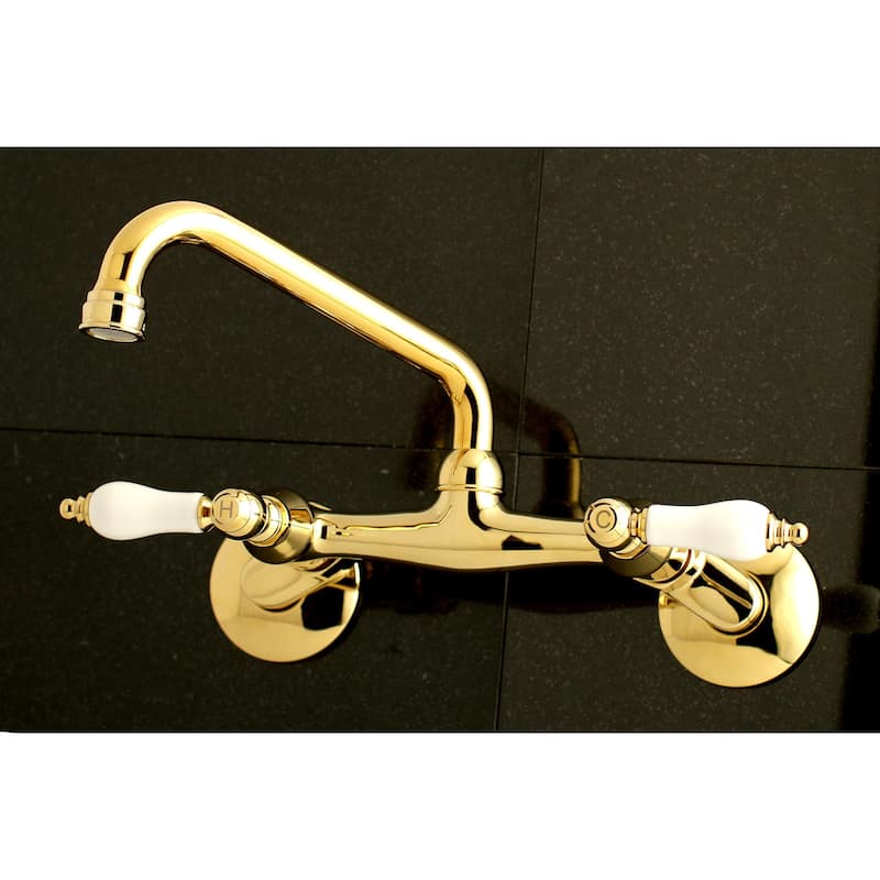 Kingston Brass Two-Handle Wall Mount Kitchen Faucet