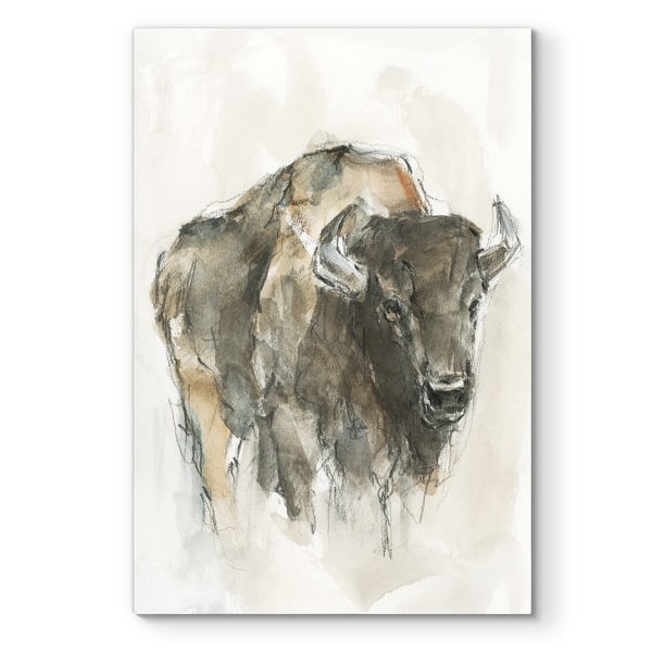 slide 2 of 10, American Buffalo I -Premium Gallery Wrapped Canvas