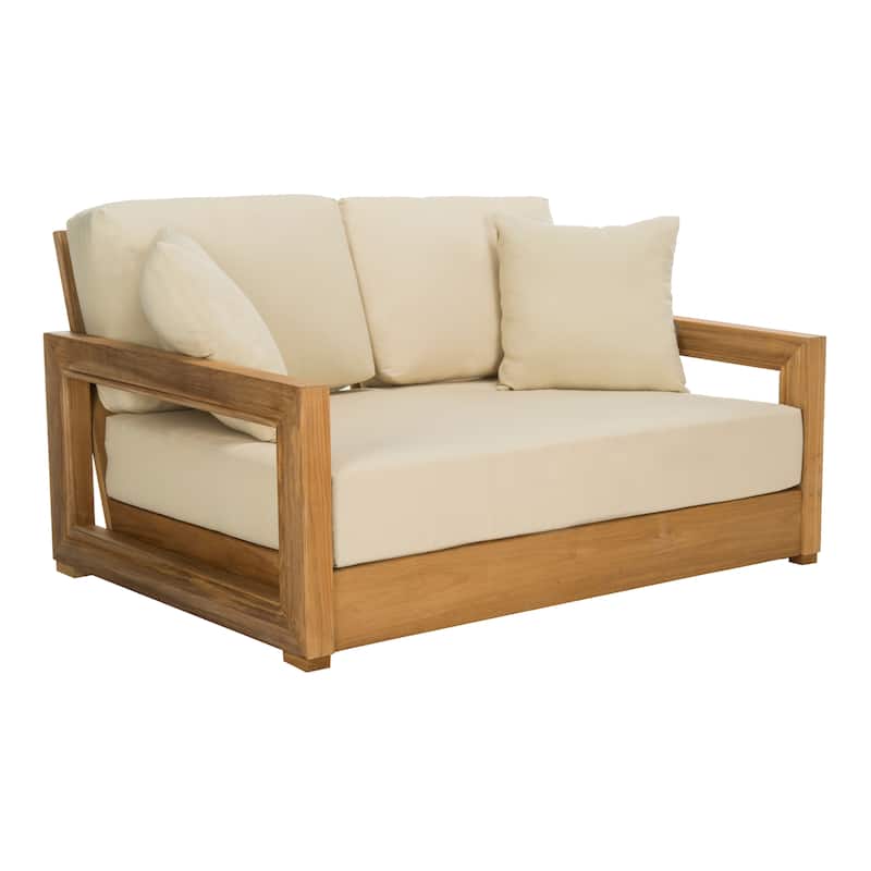 SAFAVIEH Couture Montford Brazilian Teak 2-Seat Bench - 53"W x 36"D x 27"H